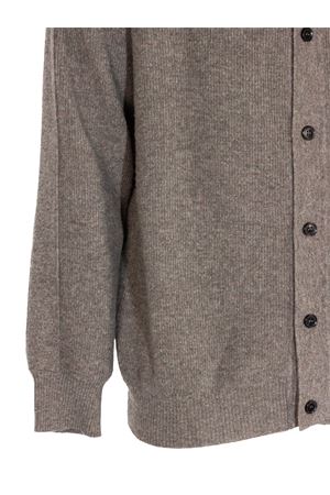 Cardigan in lana merino marrone ROBERTO COLLINA | 253M2130507